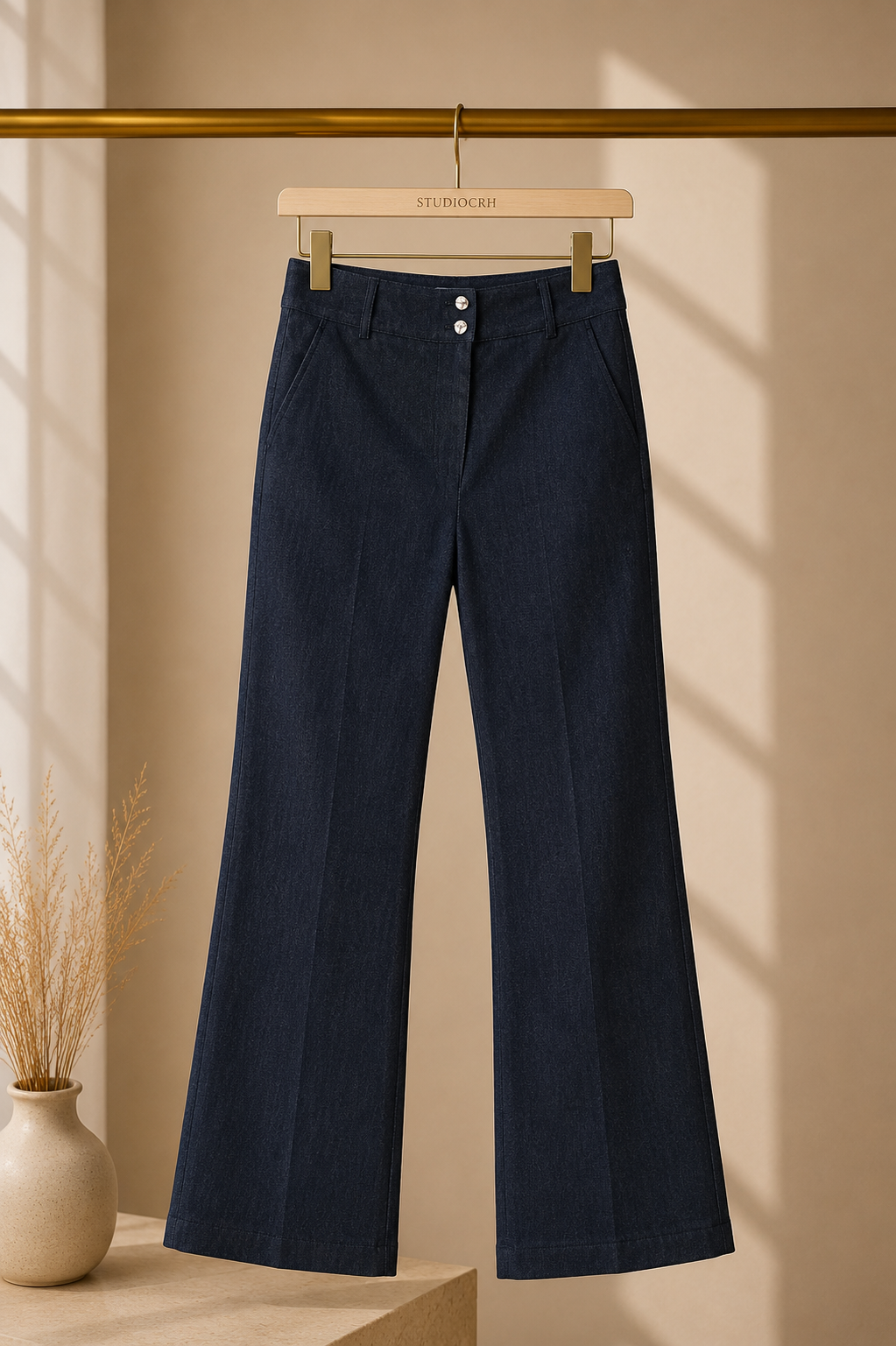 Denim Takım Lola — Yelek + İspanyol Paça Pantolon