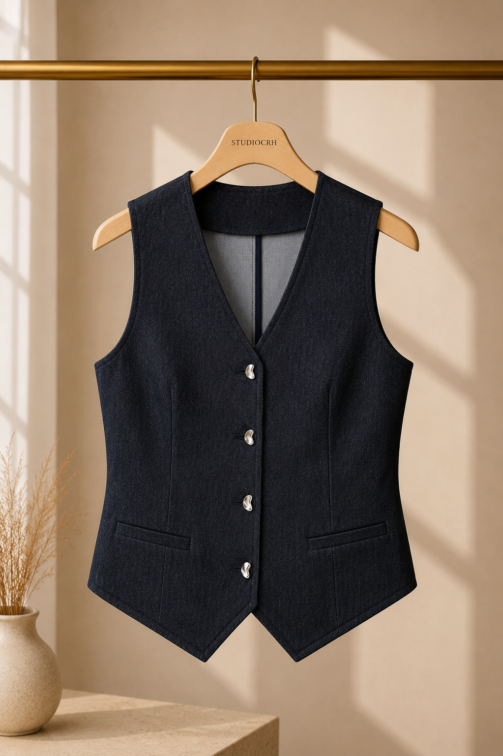 Denim Takım Lola — Yelek + İspanyol Paça Pantolon